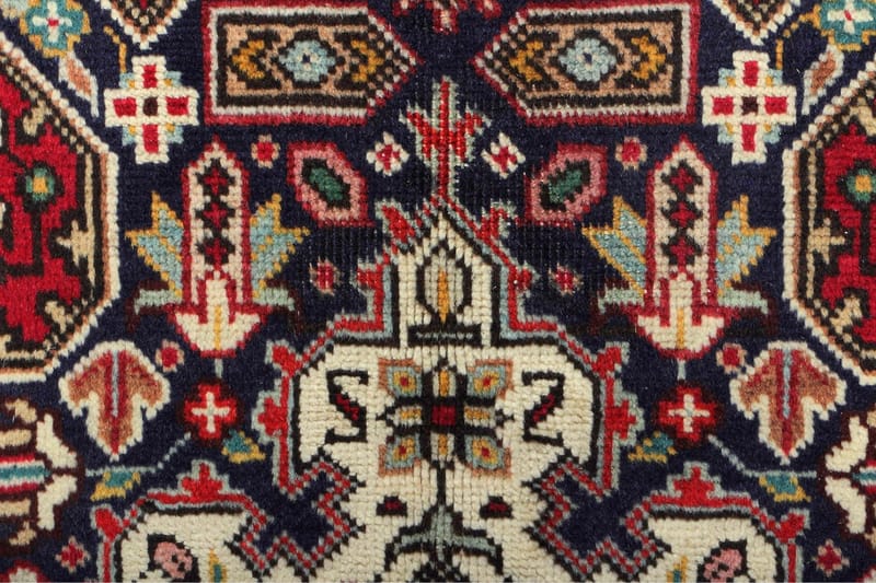 Handknuten Persisk Patchworkmatta 195x293 cm Kelim - Röd/Mörkblå - Orientaliska mattor - Persisk matta