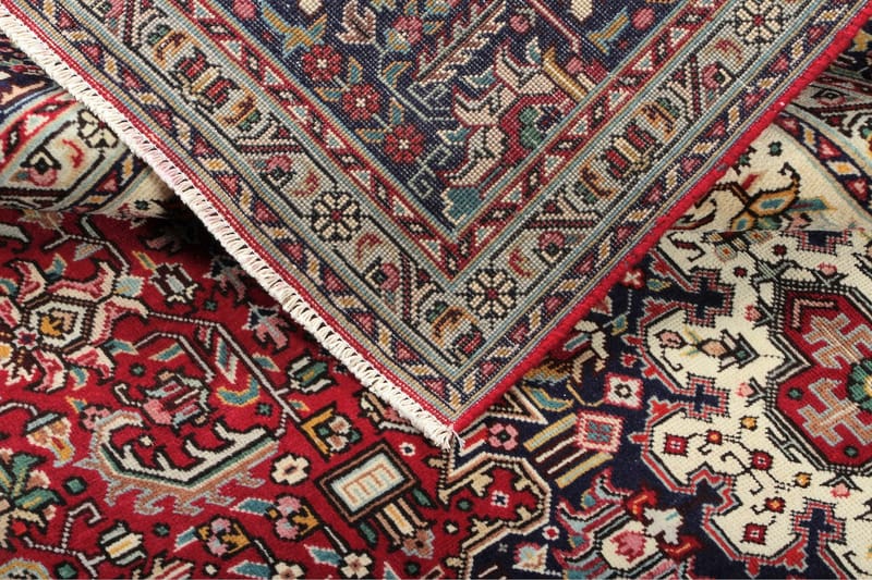 Handknuten Persisk Patchworkmatta 195x293 cm Kelim - Röd/Mörkblå - Orientaliska mattor - Persisk matta