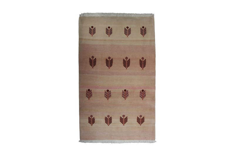 Handknuten Persisk Ullmatta 100x150 cm Kelim - Beige/Rosa - Orientaliska mattor - Persisk matta