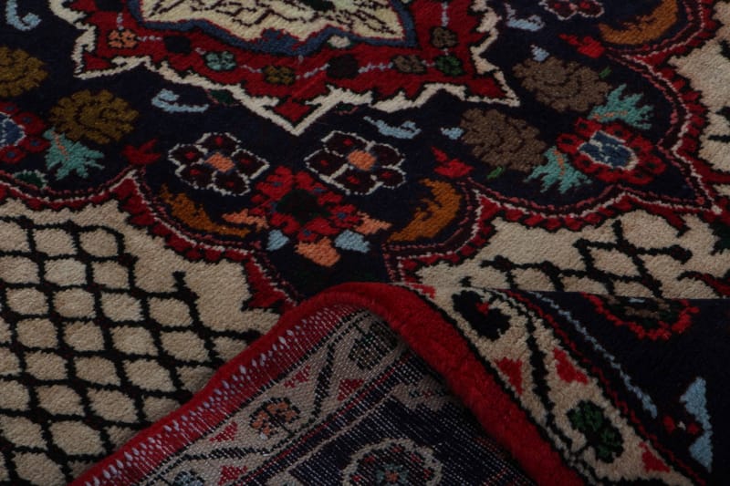 Handknuten Persisk Matta Varni 146x376 cm Kelim - Beige/Mörkblå - Orientaliska mattor - Persisk matta