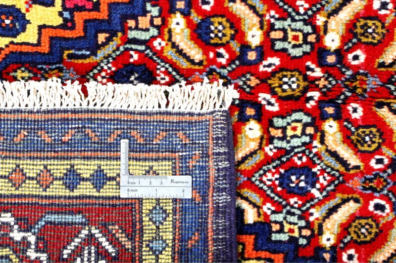 Handknuten Persisk Matta 144x299 cm - Röd/Mörkblå - Orientaliska mattor - Persisk matta