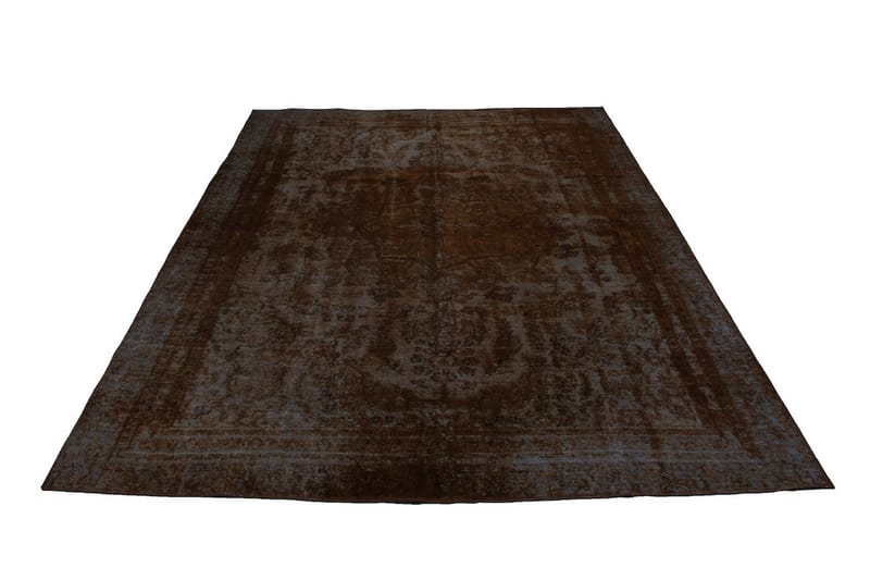 Handknuten Persisk Ullmatta 255x344 cm Vintage - Brun/Blå - Orientaliska mattor - Persisk matta