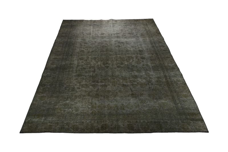 Handknuten Persisk Ullmatta 280x398 cm Vintage - Grön - Orientaliska mattor - Persisk matta