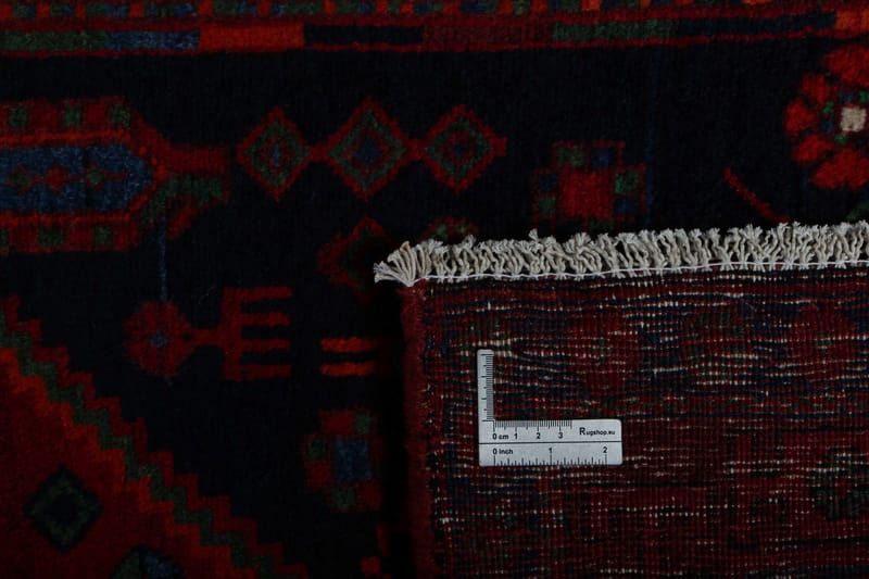 Handknuten Persisk Matta 128x305 cm - Mörkblå/Röd - Orientaliska mattor - Persisk matta