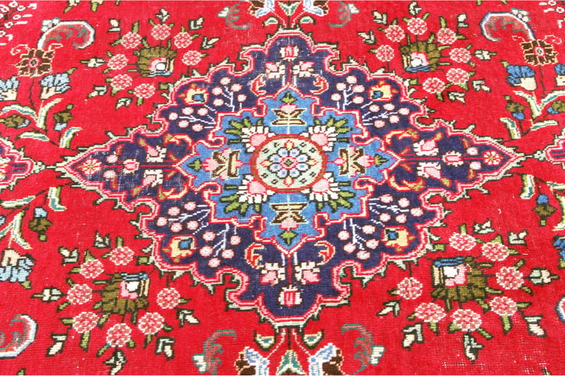 Handknuten Persisk Patchworkmatta 194x300 cm Kelim - Röd/Mörkblå - Orientaliska mattor - Persisk matta