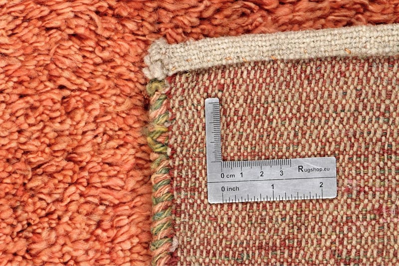Handknuten Persisk Ullmatta 190x250 cm Gabbeh Shiraz - Rosa/Grön - Orientaliska mattor - Persisk matta