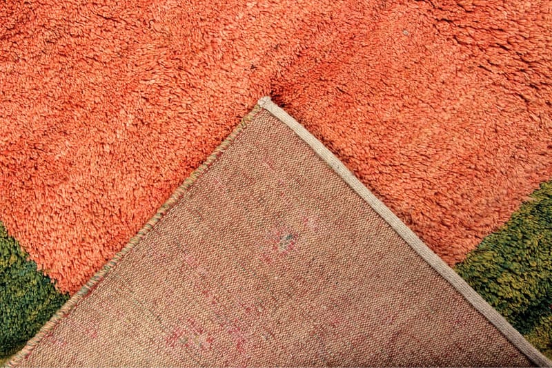 Handknuten Persisk Ullmatta 190x250 cm Gabbeh Shiraz - Rosa/Grön - Orientaliska mattor - Persisk matta