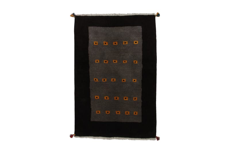 Handknuten Persisk Matta 95x140 cm - Grå/Svart - Orientaliska mattor - Persisk matta