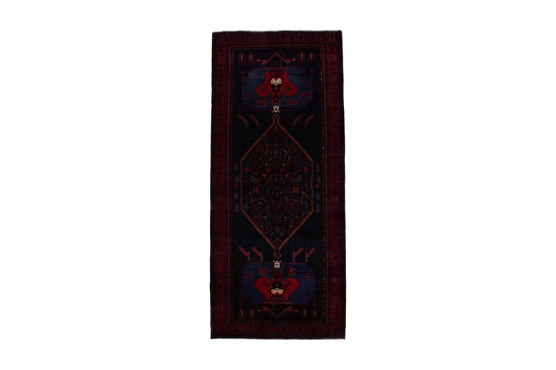 Handknuten Persisk Matta 150x356 cm - Mörkblå/Röd - Orientaliska mattor - Persisk matta