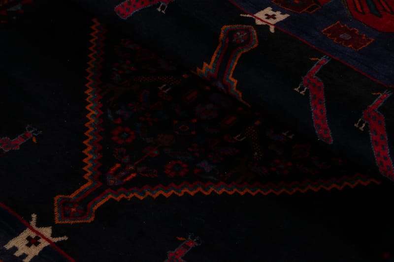 Handknuten Persisk Matta 150x356 cm - Mörkblå/Röd - Orientaliska mattor - Persisk matta