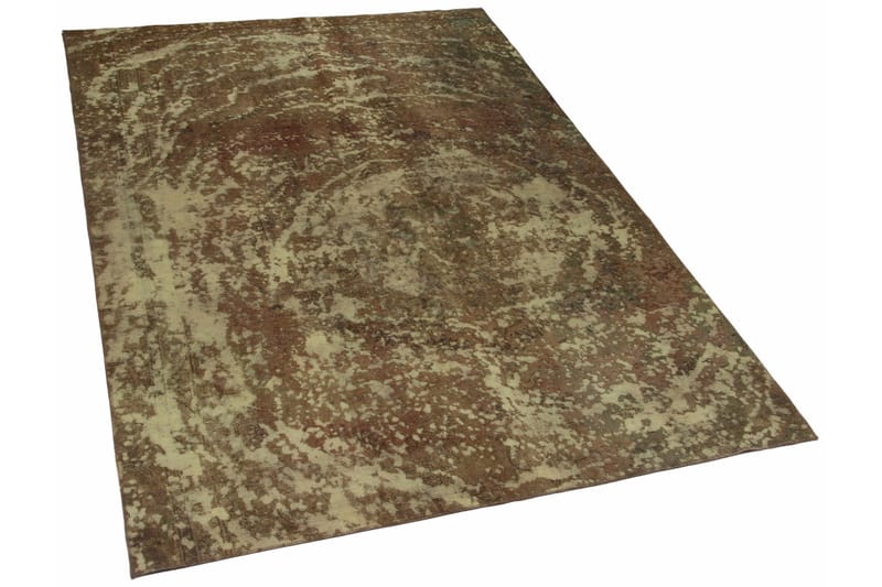 Handknuten Persisk Matta 205x299 cm Vintage - Guld/Brun - Orientaliska mattor - Persisk matta