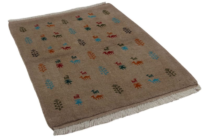 Handknuten Persisk Nålmatta 104x140 cm Kelim - Beige - Orientaliska mattor - Persisk matta