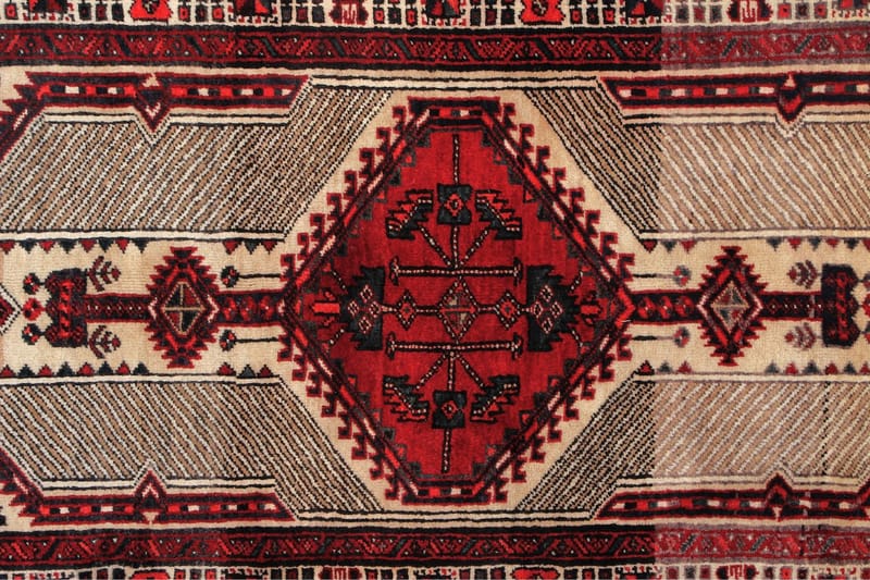 Handknuten Persisk Matta Varni 108x215 cm Kelim - Beige/Röd - Orientaliska mattor - Persisk matta