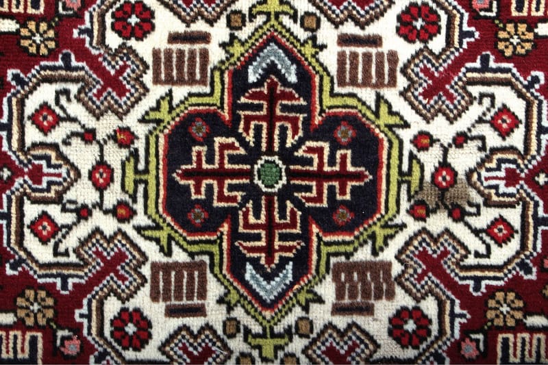 Handknuten Persisk Matta 208x211 cm Kelim - Röd/Mörkblå - Orientaliska mattor - Persisk matta