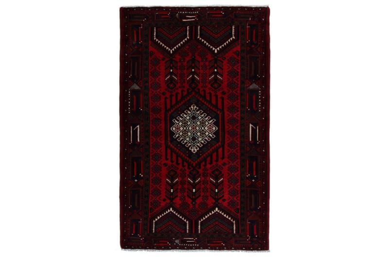 Handknuten Persisk Matta 125x193 cm Kelim - Röd/Mörkblå/Svart - Orientaliska mattor - Persisk matta