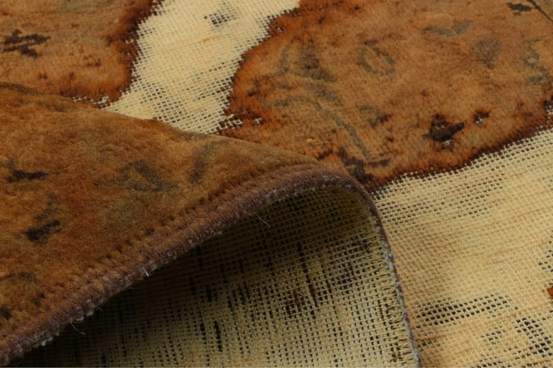 Handknuten Persisk Matta 167x272 cm Vintage - Guld/Brun - Orientaliska mattor - Persisk matta
