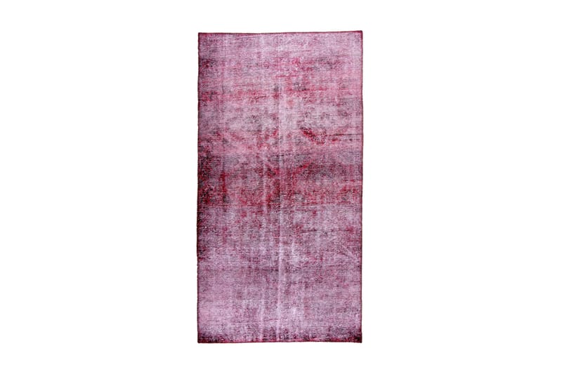 Handknuten Persisk Matta 104x201 cm Vintage - Mörkröd/Rosa - Orientaliska mattor - Persisk matta