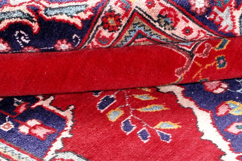 Handknuten Persisk Patchworkmatta 195x285 cm Kelim - Röd/Mörkblå - Orientaliska mattor - Persisk matta