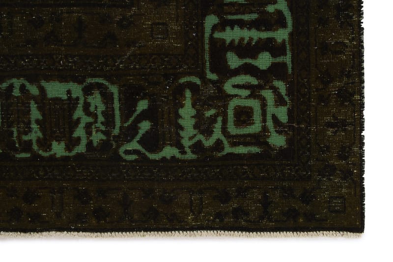Handknuten Persisk Ullmatta 284x382 cm Vintage - Brun/Grön - Orientaliska mattor - Persisk matta
