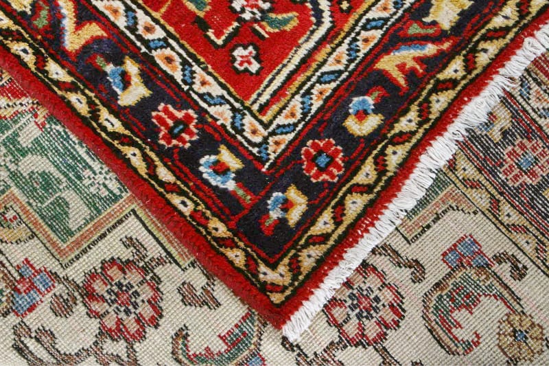 Handknuten Persisk Patinamatta 245x335 cm - Röd/Mörkblå - Orientaliska mattor - Persisk matta