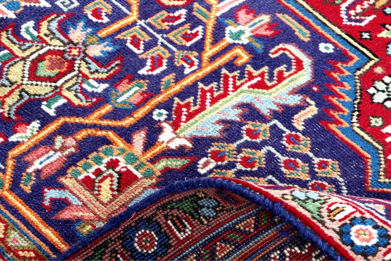 Handknuten Persisk Patinamatta 235x325 cm - Mörkblå/Röd - Orientaliska mattor - Persisk matta