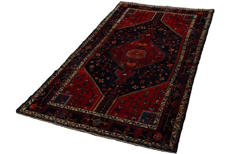 Handknuten Persisk Matta 141x261 cm - Mörkblå - Orientaliska mattor - Persisk matta