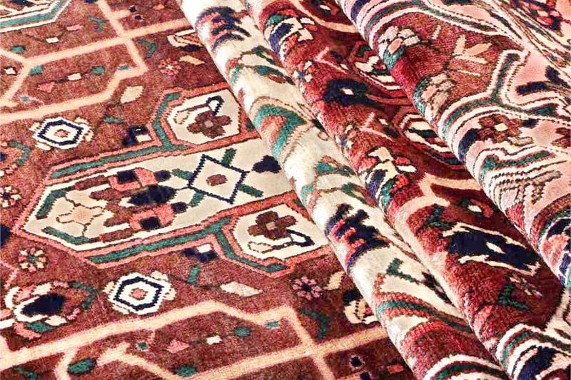 Handknuten Persisk Matta 165x324 cm - Röd/Beige - Orientaliska mattor - Persisk matta