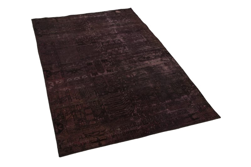 Handknuten Persisk Matta 141x220 cm Vintage - Mörkröd/Rosa - Orientaliska mattor - Persisk matta