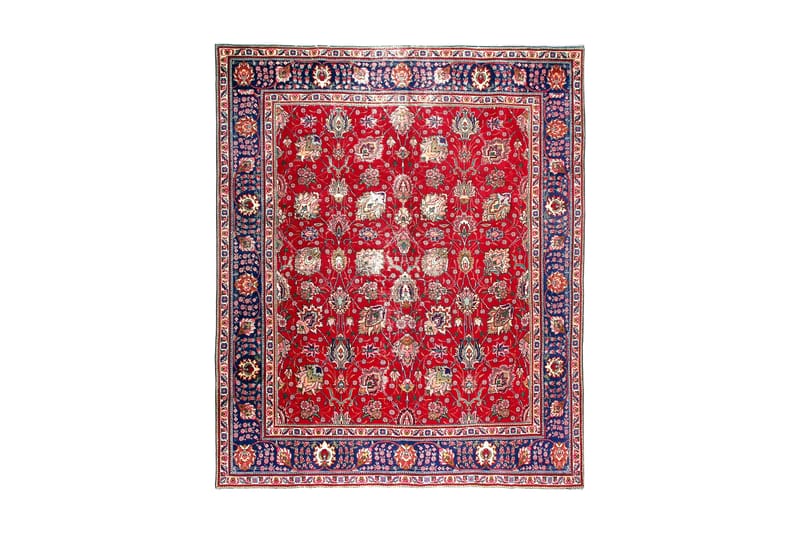 Handknuten Persisk Patchworkmatta 243x294 cm Kelim - Röd/Mörkblå - Orientaliska mattor - Persisk matta