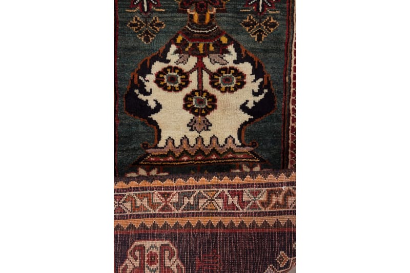 Handknuten Persisk Matta 100x189 cm - Grön/Beige - Orientaliska mattor - Persisk matta