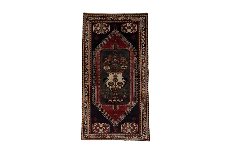 Handknuten Persisk Matta 100x189 cm - Grön/Beige - Orientaliska mattor - Persisk matta