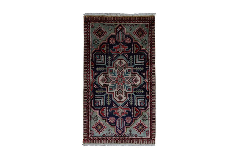 Handknuten Persisk Patinamatta 82x145 cm - Mörkblå/Ljusblå - Orientaliska mattor - Persisk matta