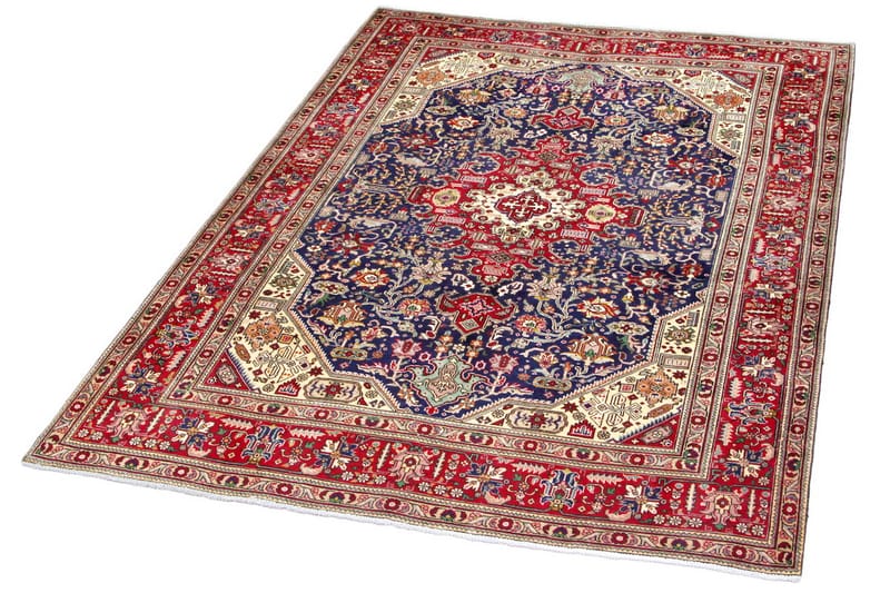 Handknuten Persisk Matta 203x265 cm - Röd/Mörkblå - Orientaliska mattor - Persisk matta