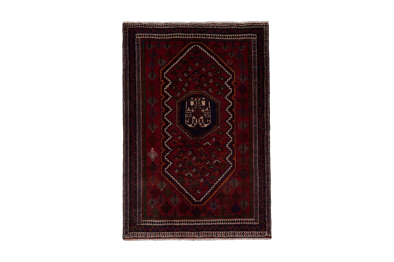 Handknuten Persisk Matta 115x172 cm - Röd/Svart - Orientaliska mattor - Persisk matta