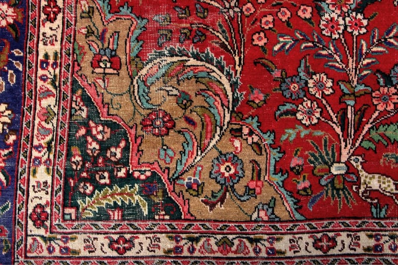 Handknuten Persisk Patchworkmatta 245x347 cm Kelim - Röd/Mörkblå - Orientaliska mattor - Persisk matta
