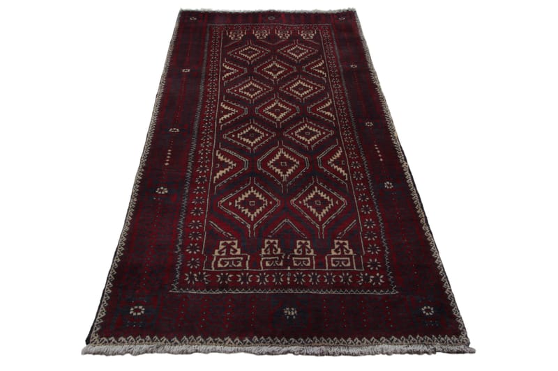 Handknuten Persisk Matta Våg 90x193 cm Kelim - Röd/Svart - Orientaliska mattor - Persisk matta
