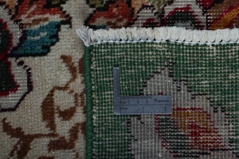 Handknuten Persisk Patinamatta 146x202 cm - Röd/Grön - Orientaliska mattor - Persisk matta