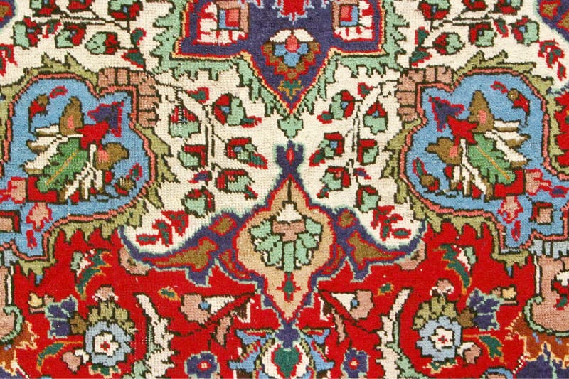 Handknuten Persisk Patinamatta 290x390 cm - Mörkblå/Röd - Orientaliska mattor - Persisk matta