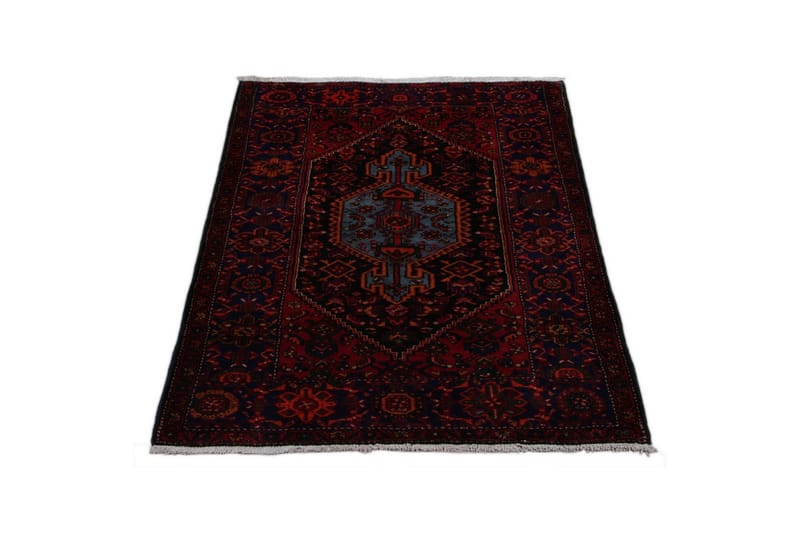 Handknuten Persisk Matta 142x221 cm - Mörkblå/Röd - Orientaliska mattor - Persisk matta