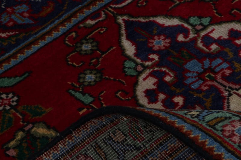 Handknuten Persisk Patinamatta 135x177 cm - Röd/Blå - Orientaliska mattor - Persisk matta