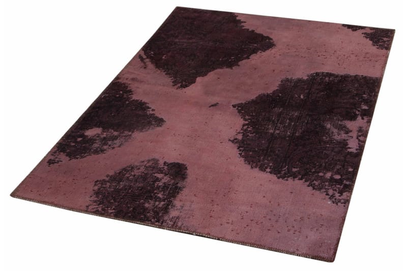 Handknuten Persisk Matta 100x150 cm Vintage - Rosa/Mörkröd - Orientaliska mattor - Persisk matta