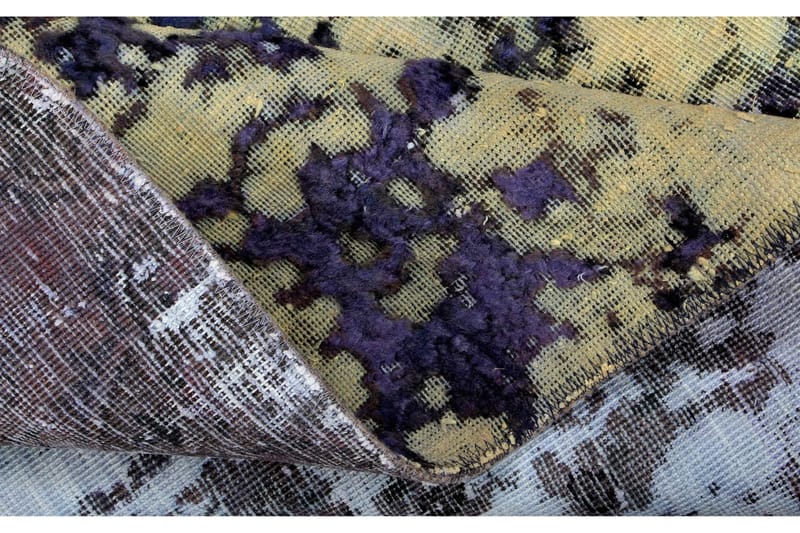 Handknuten Persisk Matta 150x230 cm Vintage - Grön/Lila - Orientaliska mattor - Persisk matta