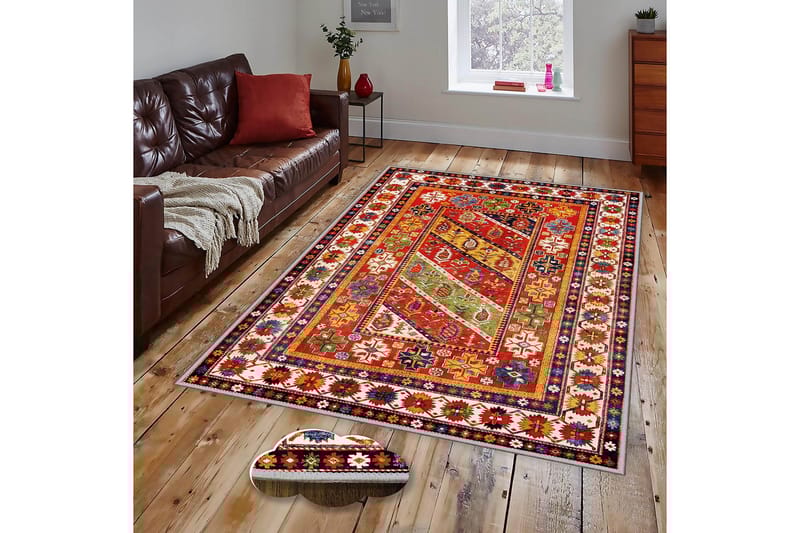 Homefesto Matta 100x150 cm - Multifärgad - Textil & mattor - Mattor - Orientaliska mattor