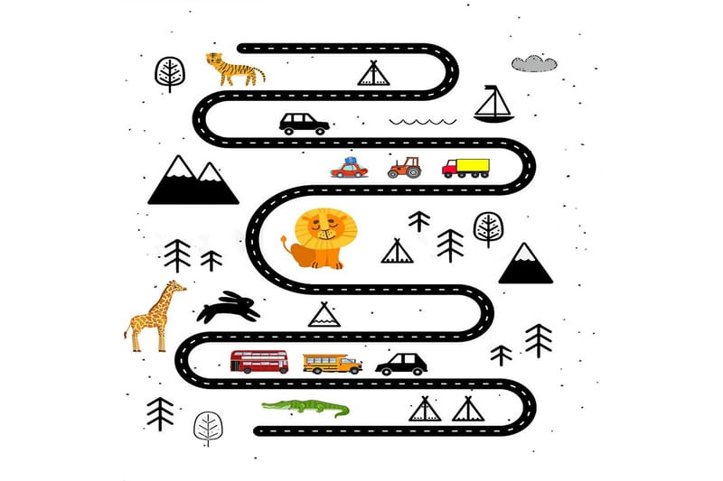 Homefesto Matta 100x150 cm - Multifärgad - Textil & mattor - Mattor - Orientaliska mattor