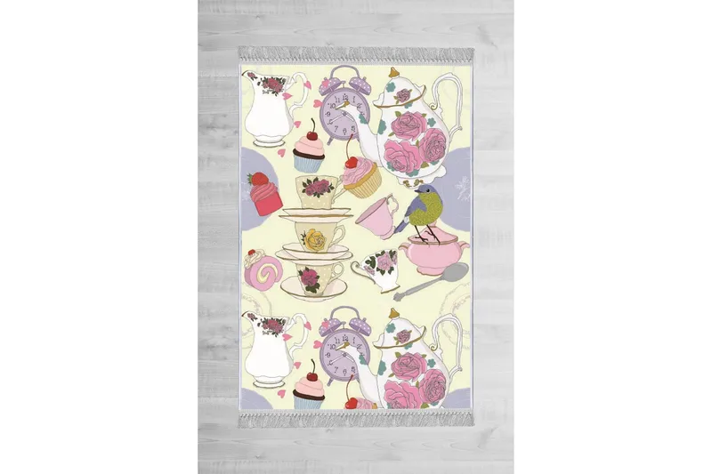 Homefesto Matta 100x200 cm, Multifärgad/Sammet