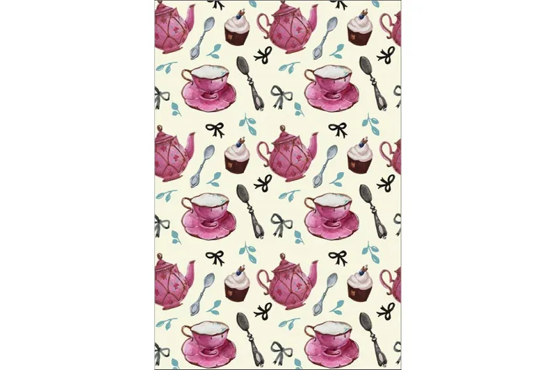 Homefesto Matta 100x200 cm, Multifärgad/Sammet