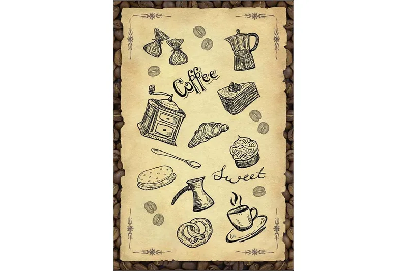 Homefesto Matta 100x200 cm - Multifärgad/Sammet - Textil & mattor - Mattor - Orientaliska mattor