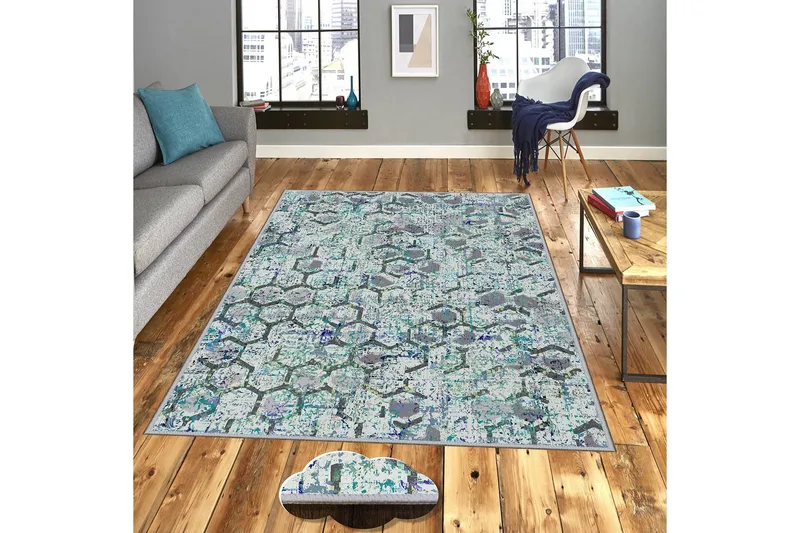 Homefesto Matta 100x300 cm, Multifärgad