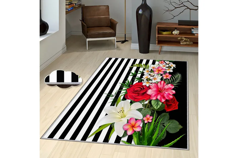 Homefesto Matta 100x300 cm, Multifärgad