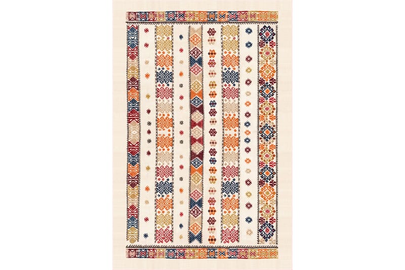 Homefesto Matta 100x300 cm - Multifärgad/Sammet - Textil & mattor - Mattor - Orientaliska mattor